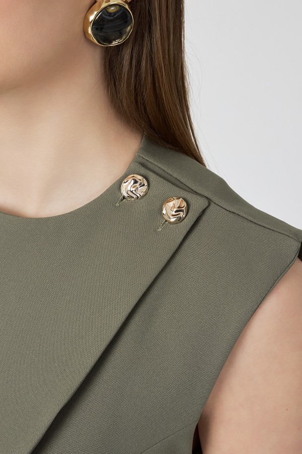 Asimetrik Yelekli Takım - Çağla