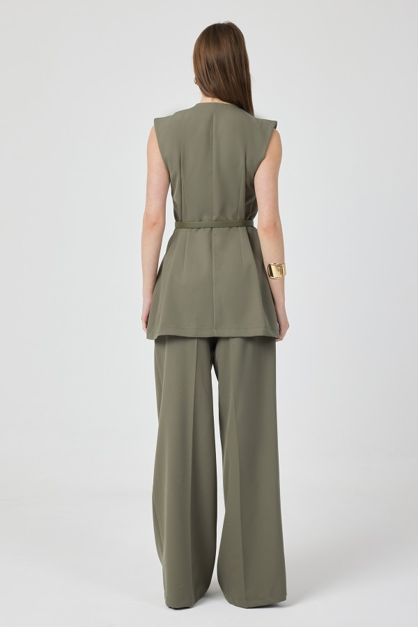 Asimetrik Yelekli Takım - Çağla