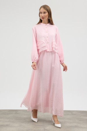 Mia Etekli Takım - Pembe