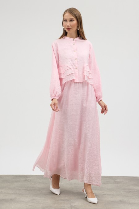 Mia Etekli Takım - Pembe
