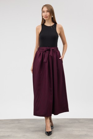 Matilda Jacquard Skirt - Fuchsia Matilda Jacquard Skirt - Fuchsia