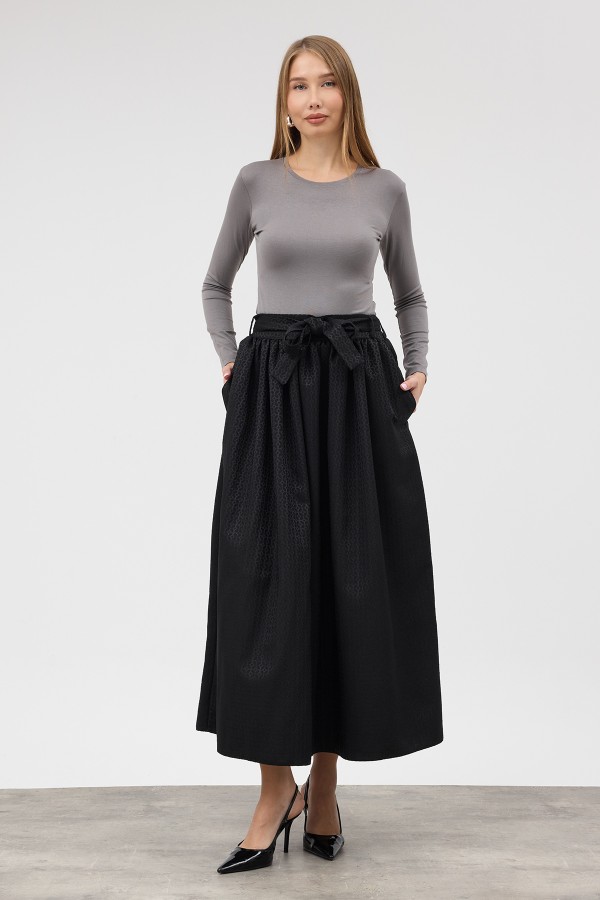 Matilda Jacquard Skirt - Black Matilda Jacquard Skirt - Black