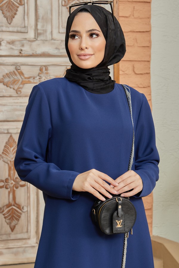 Chain Tunic Pants Set - Indigo Chain Tunic Pants Set - Indigo