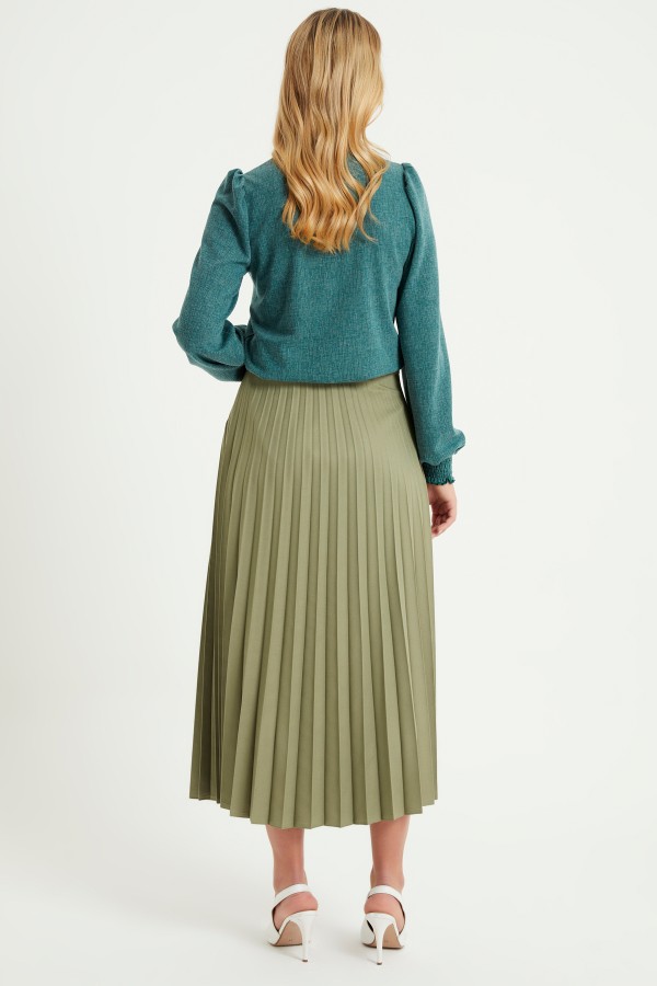 Piliseli Basic Etek - Mint