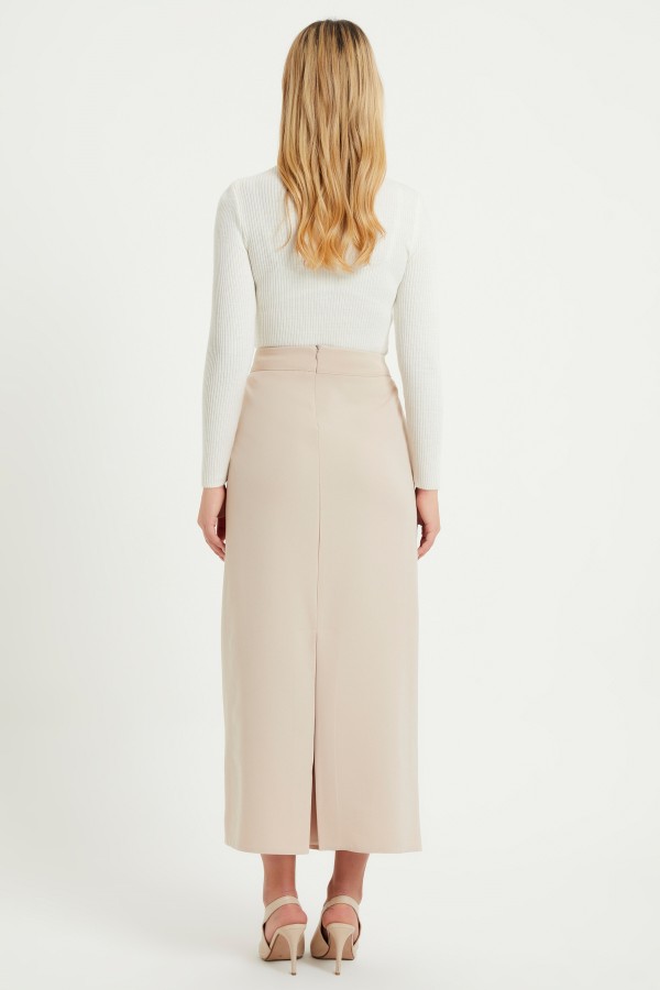 Pencil Skirt - Stone