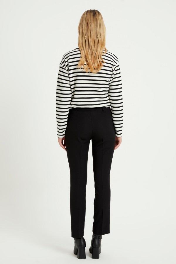 High Waist Trousers - Black