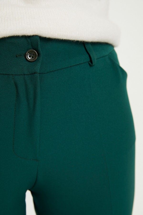 Yüksek Bel Pantolon - Zümrüt