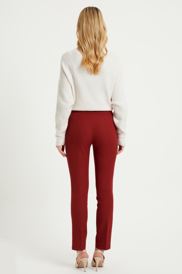 High Waist Trousers - Tile