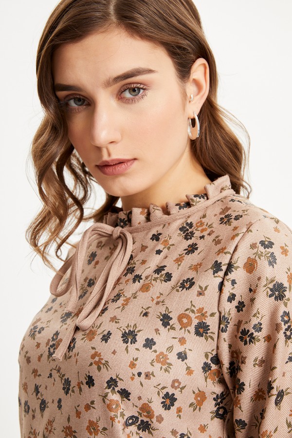 Desenli Tunik Pantolon Takım