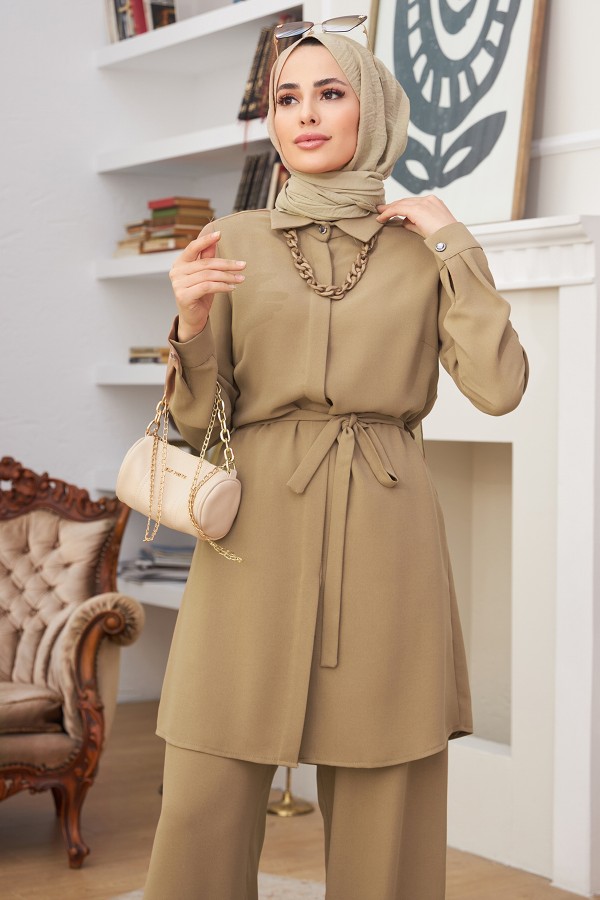 Zincir Kolyeli Takım - Vizon