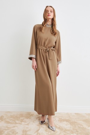 Beryl Stone Dress - Camel