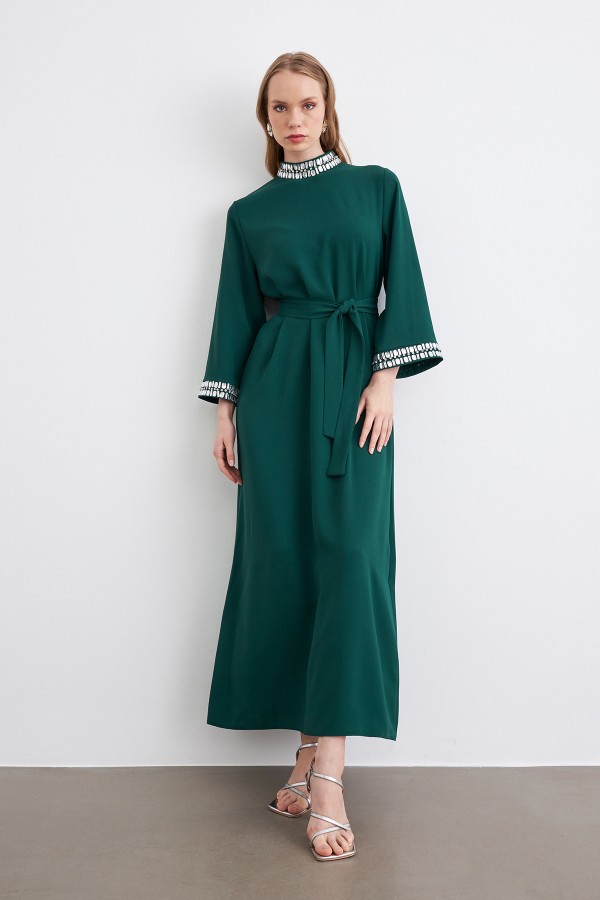 Beryl Stone Dress - Emerald Beryl Stone Dress - Emerald