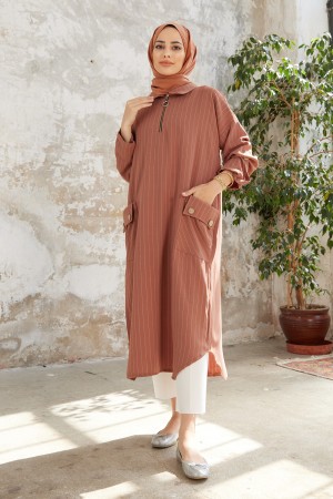 Pocket Detailed Tunic - Camel