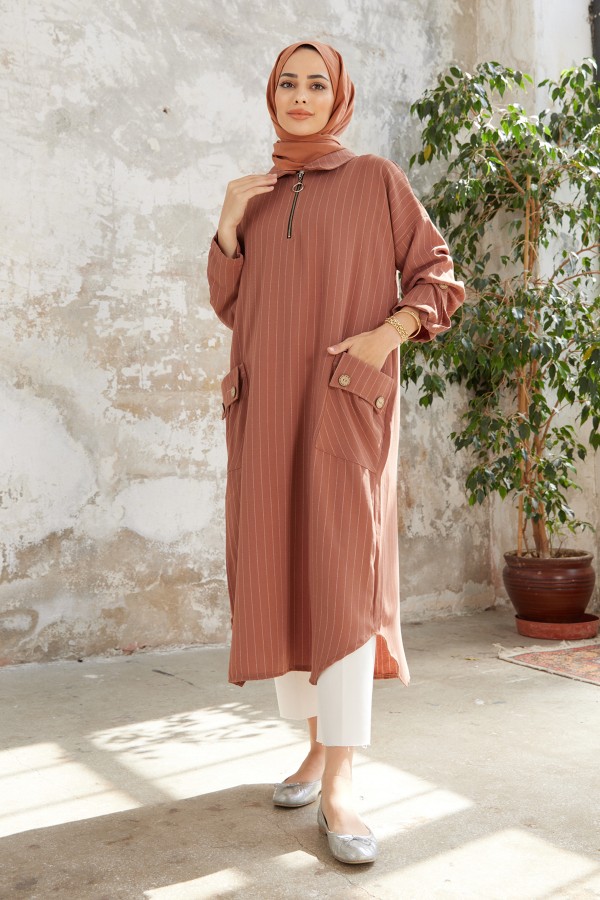 Pocket Detailed Tunic - Camel