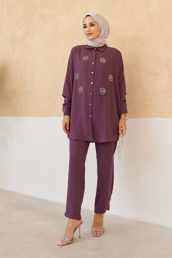 Stone Double Suit - Lilac