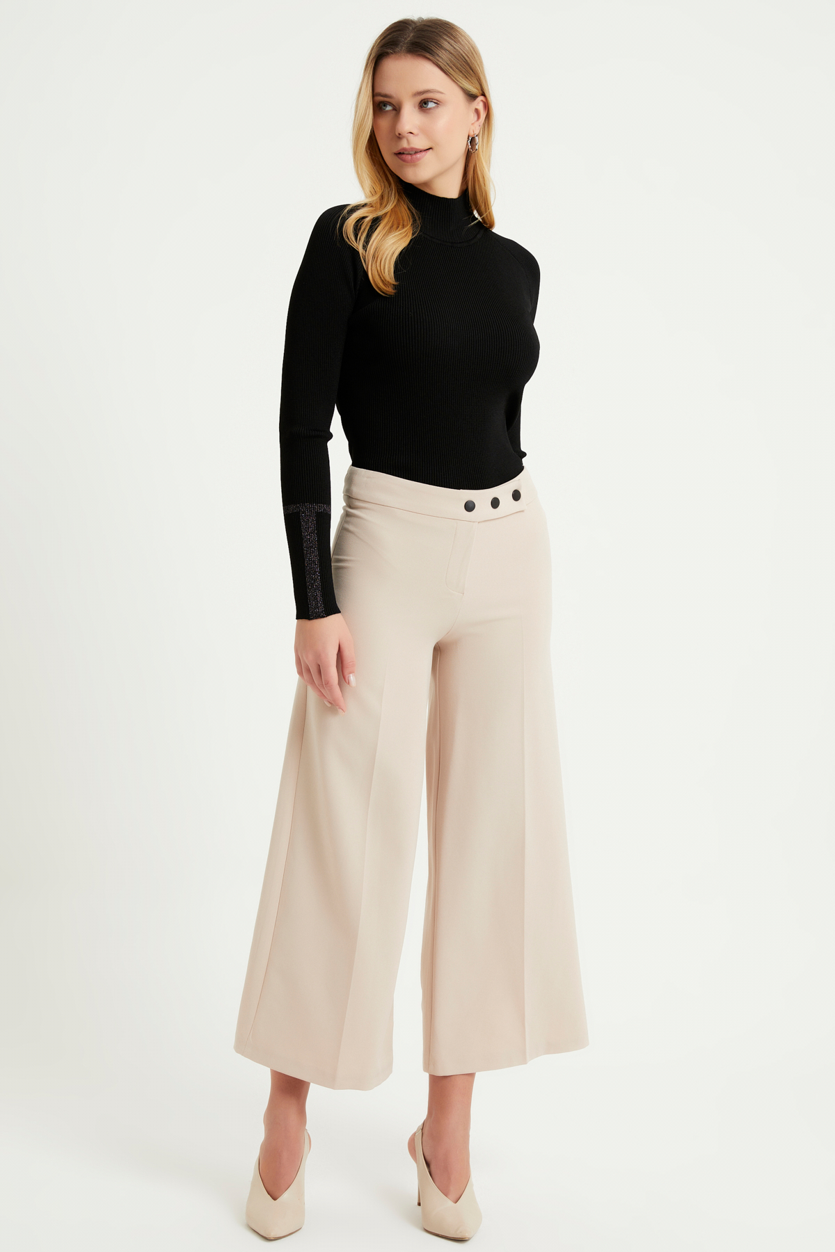 Snap leg pants sale